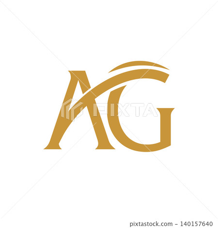 AG letter initial logo design AG letter initial logo design 140157640
