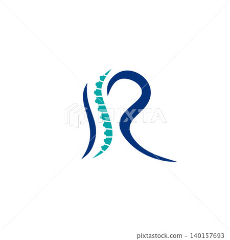 R letter chiropractic clinic logo design R letter chiropractic clinic logo design 140157693