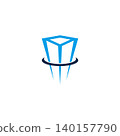 Modern skyscraper building logo design 140157790