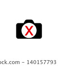 Camera forbidden warning vector symbol design 140157793