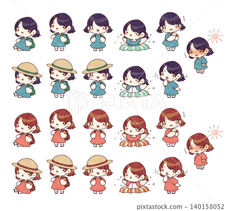 女孩夏季旅行套裝 140158052