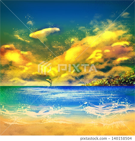 黃昏的大海 黃昏的大海 140158504