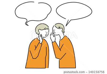 Women whispering secrets Women whispering secrets 140158756