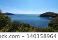 A tranquil cove with the Seto Inland Sea blue color 140158964
