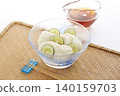 Cold and delicious somen noodles - a representative summer noodle dish of Japan. 140159703