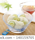 Cold and delicious somen noodles - a representative summer noodle dish of Japan. 140159705