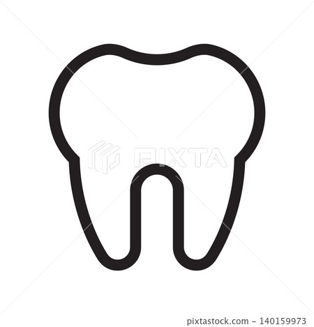 Tooth icon. Dental care concept. Tooth icon. Dental care concept. 140159973