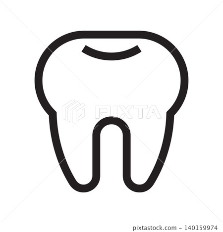 Tooth icon. Dental care concept. Tooth icon. Dental care concept. 140159974