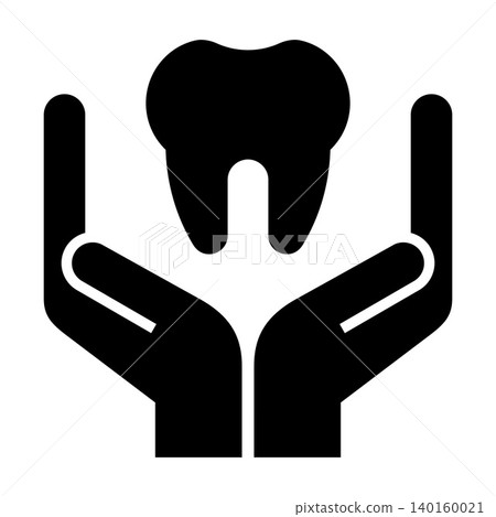 Dental services icon. Dentistry symbol. Dental care and stomatology protection sign. Dental services icon. Dentistry symbol. Dental care and stomatology protection sign. 140160021