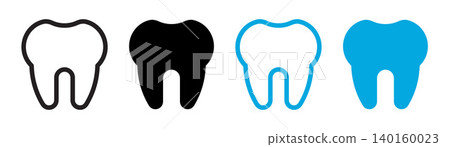Tooth icon set. Dental clinic logo. Human teeth vector illustration. Dentistry logotype. Oral hygiene concept. Dentist sign. Molar tooth enamel symbol. Tooth icon set. Dental clinic logo. Human teeth vector illustration. Dentistry logotype. Oral hygiene concept. Dentist sign. Molar tooth enamel symbol. 140160023