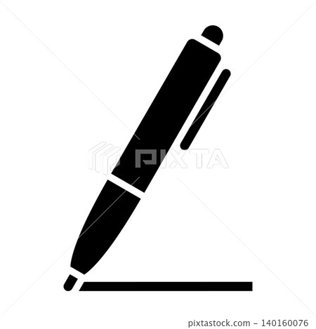 Pen Silhouette. Pen sign. Pen vector icon. 140160076
