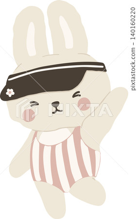 Summer bunny rabbit sassy jumping pose summer vibe decoration clipart asset Summer bunny rabbit sassy jumping pose summer vibe decoration clipart asset 140160220