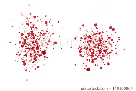An illustration material with red paint splattered, resembling blood splatters. An illustration material with red paint splattered, resembling blood splatters. 140160964