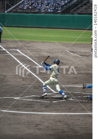 High school baseball game landscape High school baseball game landscape 140162419