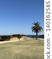 A prestigious golf course overlooking the beautiful sea of Izu, Shizuoka Prefecture, and a breathtaking view bathed in dazzling sunlight. 140162585