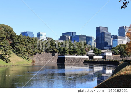 Scenery of Edo Castle Sakuradamon Scenery of Edo Castle Sakuradamon 140162961