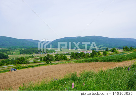 Looking out at the rural landscape from a hill in Shinjo-cho, Ashibetsu City (2026) Looking out at the rural landscape from a hill in Shinjo-cho, Ashibetsu City (2026) 140163025