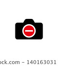 Camera forbidden warning vector symbol design 140163031
