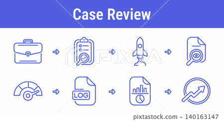 Prompt Testing Case Review Workflow Icons 140163147