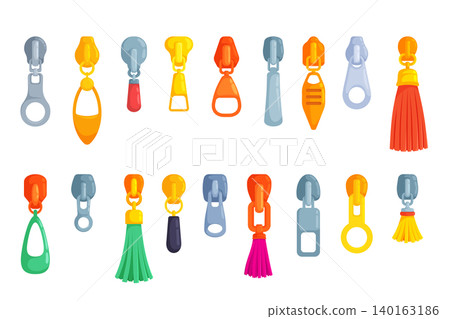 Cartoon Zipper Pulls Accessory Set Cartoon Zipper Pulls Accessory Set 140163186