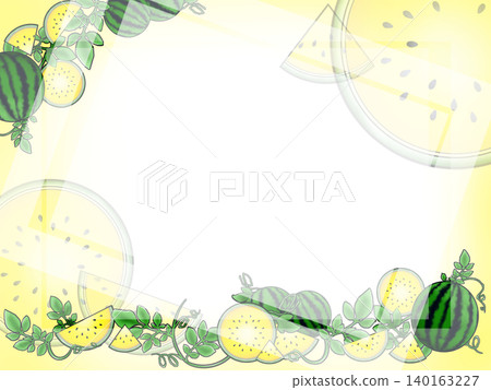 黃色西瓜,夏季,背景素材 黃色西瓜,夏季,背景素材 140163227