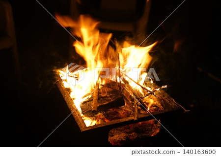 A flame that burns on a bonfire A flame that burns on a bonfire 140163600