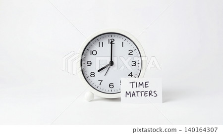Analogue wall clock with time matters message management deadline schedule punctuality analogue reminder planning business efficiency importance secondary background productivity Analogue wall clock with time matters message management deadline schedule punctuality analogue reminder planning business efficiency importance secondary background productivity 140164307