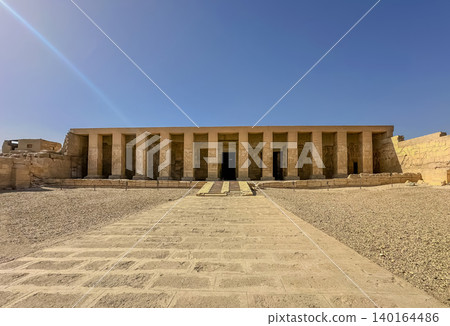 Beautiful interiors and ancient hieroglyphs in the Temple of Seti I in Abydos, Egypt. Beautiful interiors and ancient hieroglyphs in the Temple of Seti I in Abydos, Egypt. 140164486