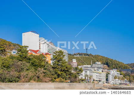 愛知縣西尾市吉良溫泉的景色 愛知縣西尾市吉良溫泉的景色 140164683