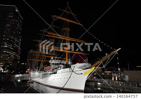 The sailing ship Nippon Maru 11 is on display at the Nippon Maru Memorial Park in Yokohama. The sailing ship Nippon Maru 11 is on display at the Nippon Maru Memorial Park in Yokohama. 140164757