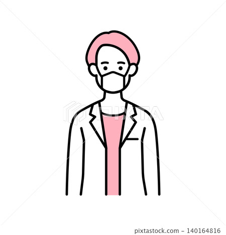 Female doctor with a mask Female doctor with a mask 140164816