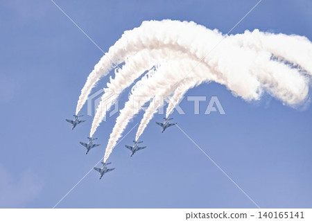 The Blue Sky and the Blue Impulse of Matsushima Air Base Higashi Matsushima City, Miyagi Prefecture 140165141