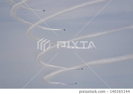 The Blue Sky and the Blue Impulse of Matsushima Air Base Higashi Matsushima City, Miyagi Prefecture 140165144