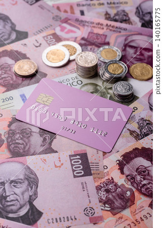 A credit card for contactless cashless payments via a terminal or online. A credit card 140165775