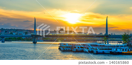 Istanbul city sunset panorama Istanbul city sunset panorama 140165860