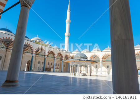 Camlica Mosque interior in Istanbul 140165911