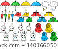 A set of pop art illustrations for rainy days 140166050