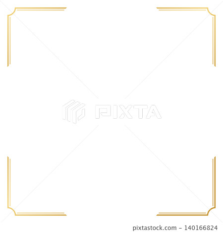gold simple frame gold simple frame 140166824