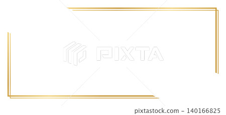 金色簡單框架 140166825