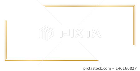 金色簡單框架 金色簡單框架 140166827