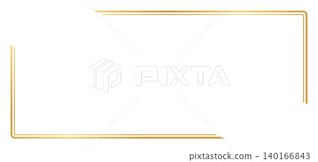 金色簡單框架 金色簡單框架 140166843