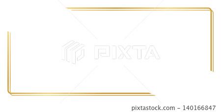 金色簡單框架 金色簡單框架 140166847