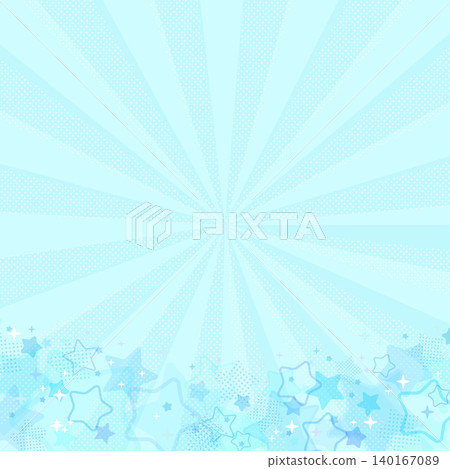 Light blue pastel pop star frame 2_square Light blue pastel pop star frame 2_square 140167089