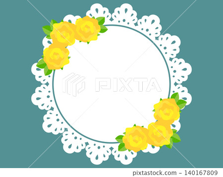 Retro yellow roses and lace background (landscape orientation) Retro yellow roses and lace background (landscape orientation) 140167809