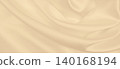 Smooth elegant golden silk or satin luxury cloth texture as wedding background. Luxurious background design. In Sepia toned. Retro style 140168194