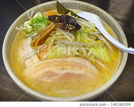 北海道拉麵圖片:味噌蔬菜拉麵 北海道拉麵圖片:味噌蔬菜拉麵 140168308