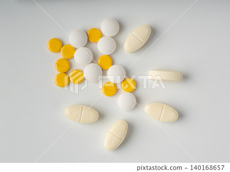 Color Dietary Supplements Pile Color Dietary Supplements Pile 140168657