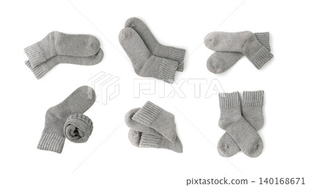 Thick Winter Socks Isolated, Warm Sportswear, Classic Unisex Cotton Socks, Casual Hosiery Thick Winter Socks Isolated, Warm Sportswear, Classic Unisex Cotton Socks, Casual Hosiery 140168671