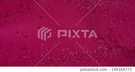 Waterproof fabric texture with rain drops closeup Waterproof fabric texture with rain drops closeup 140168773