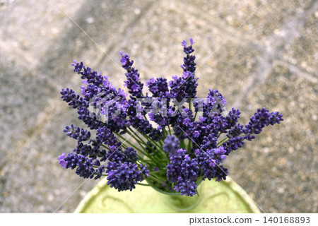 closeup of lavender bouquet of flowers in the garden closeup of lavender bouquet of flowers in the garden 140168893